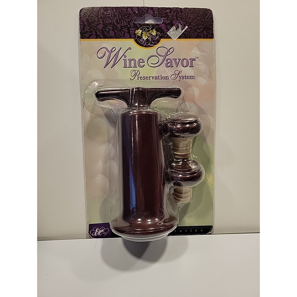Epic Wine Savor with 1 Pump and 2 Stoppers. New Sealed.